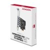 AXAGON PCEU-43RS Kontroler PCIe 4x port USB 3.2 GEN 1, UASP, chipset Renesas, 15-pin SATA zasilacz, dual power